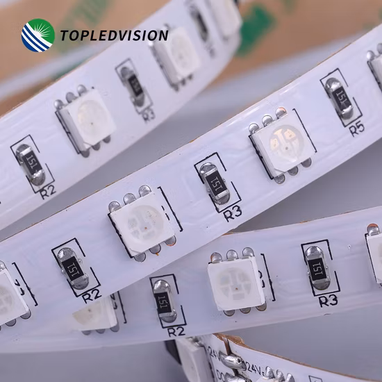 SMD5050 RGB Digital LED Strip Light Pixel 60LEDs/M Color Changing