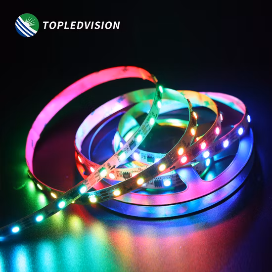 SMD5050 RGB Digital LED Strip Light Pixel 60LEDs/M Color Changing